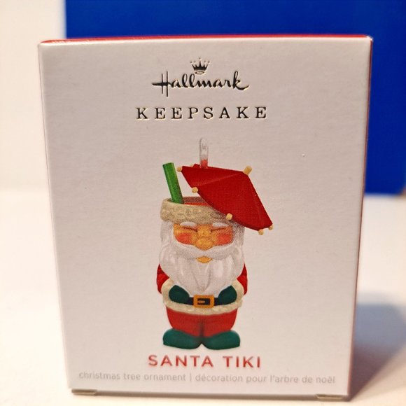 Hallmark Keepsake Ornament 2021 Santa Tiki Cup Mug Miniature Mini Christ… - Picture 2 of 7